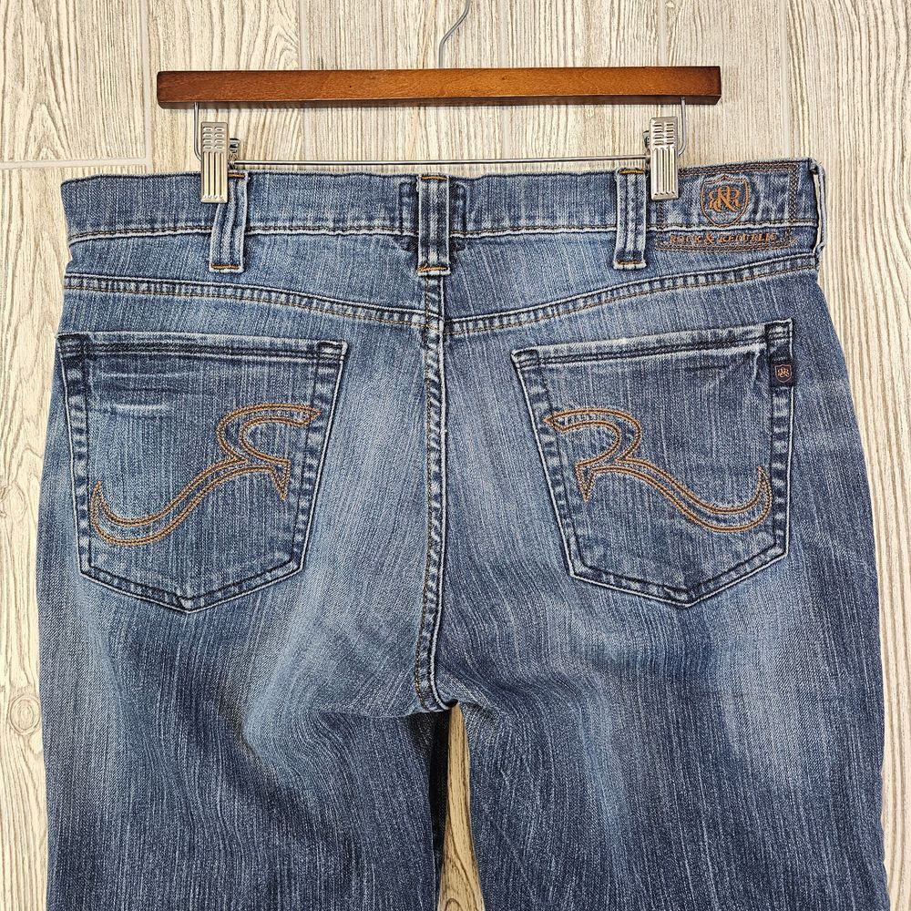 Rock & Republic Jagger Jeans Men's 38x32 (Actual 38x30) Distressed‎ Straight Leg - Picture 3 of 11